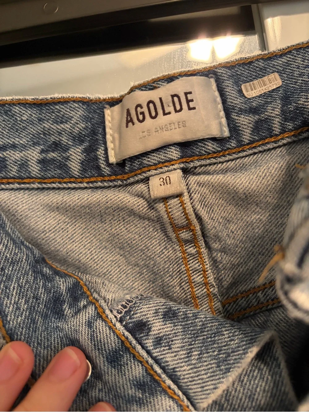 AGOLDE 90s Pinch Waist High Rise Straight Jeans | Size 30 - Picture 6 of 10